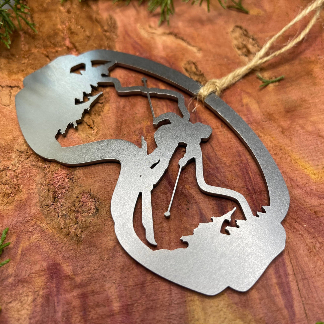 Ski Goggles Steel Mountain Ornament