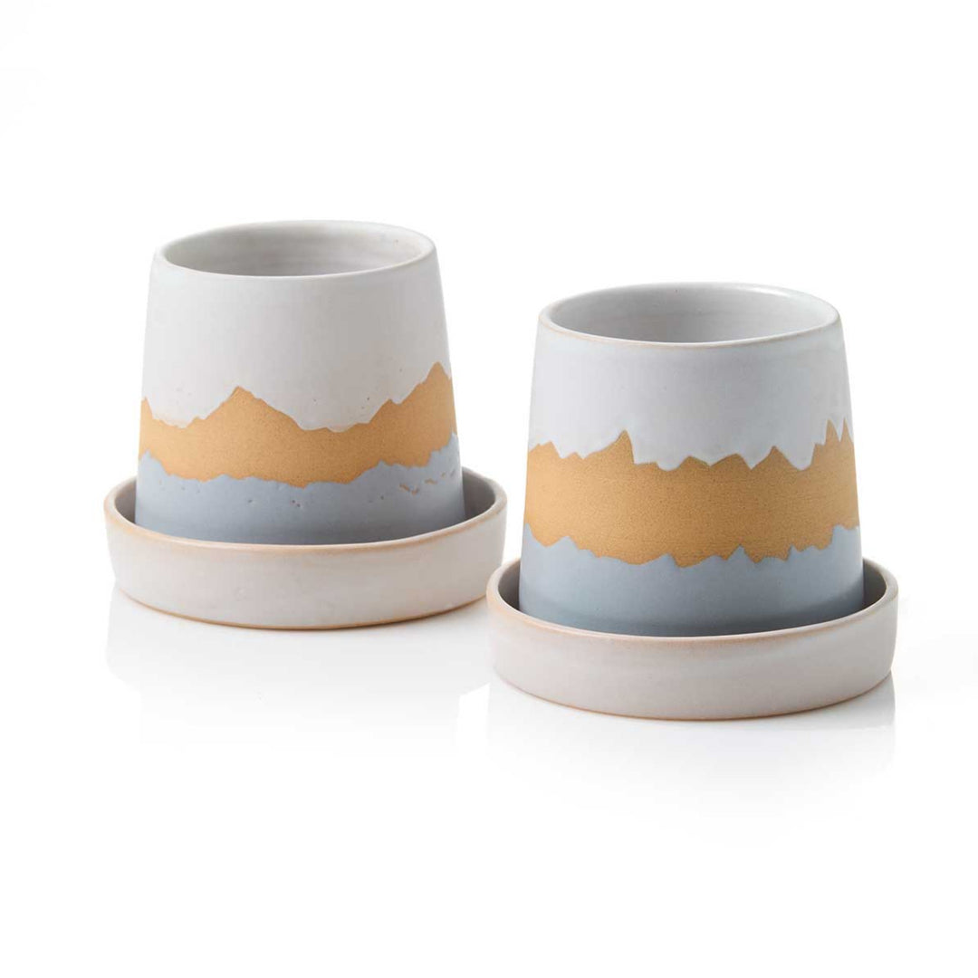 Smoky Mountain Pass Planters - Set of 2