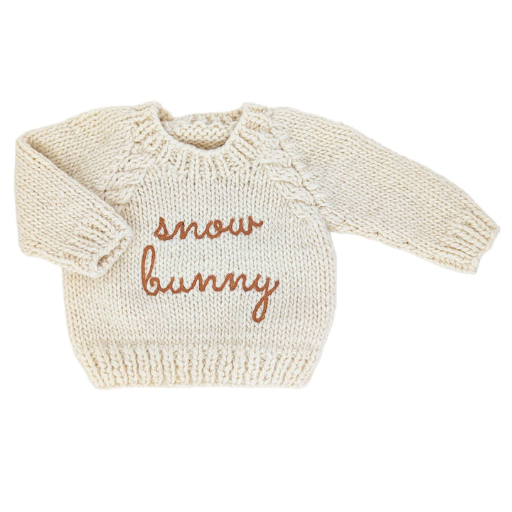Snow Bunny Pecan Crew Neck Sweater