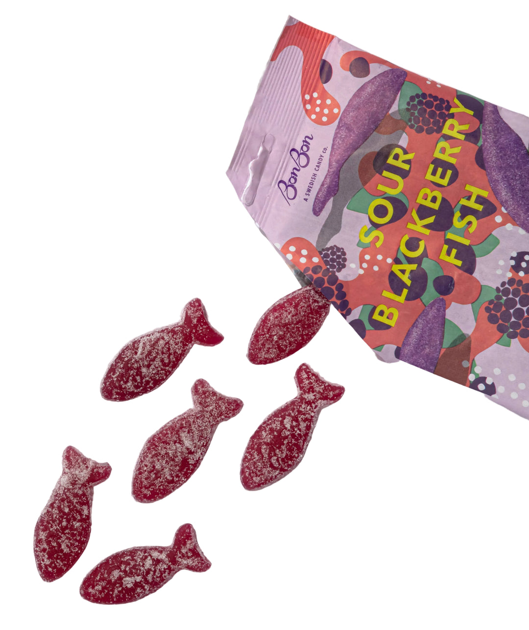 Sour Blackberry Fish Swedish Candy