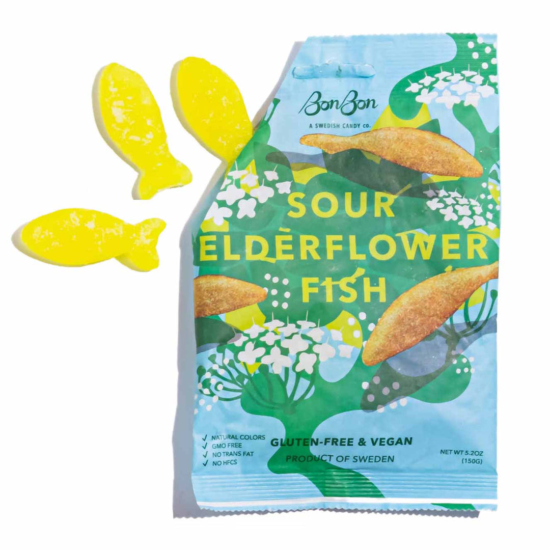 Sour Elderflower Fish - Swedish Candy