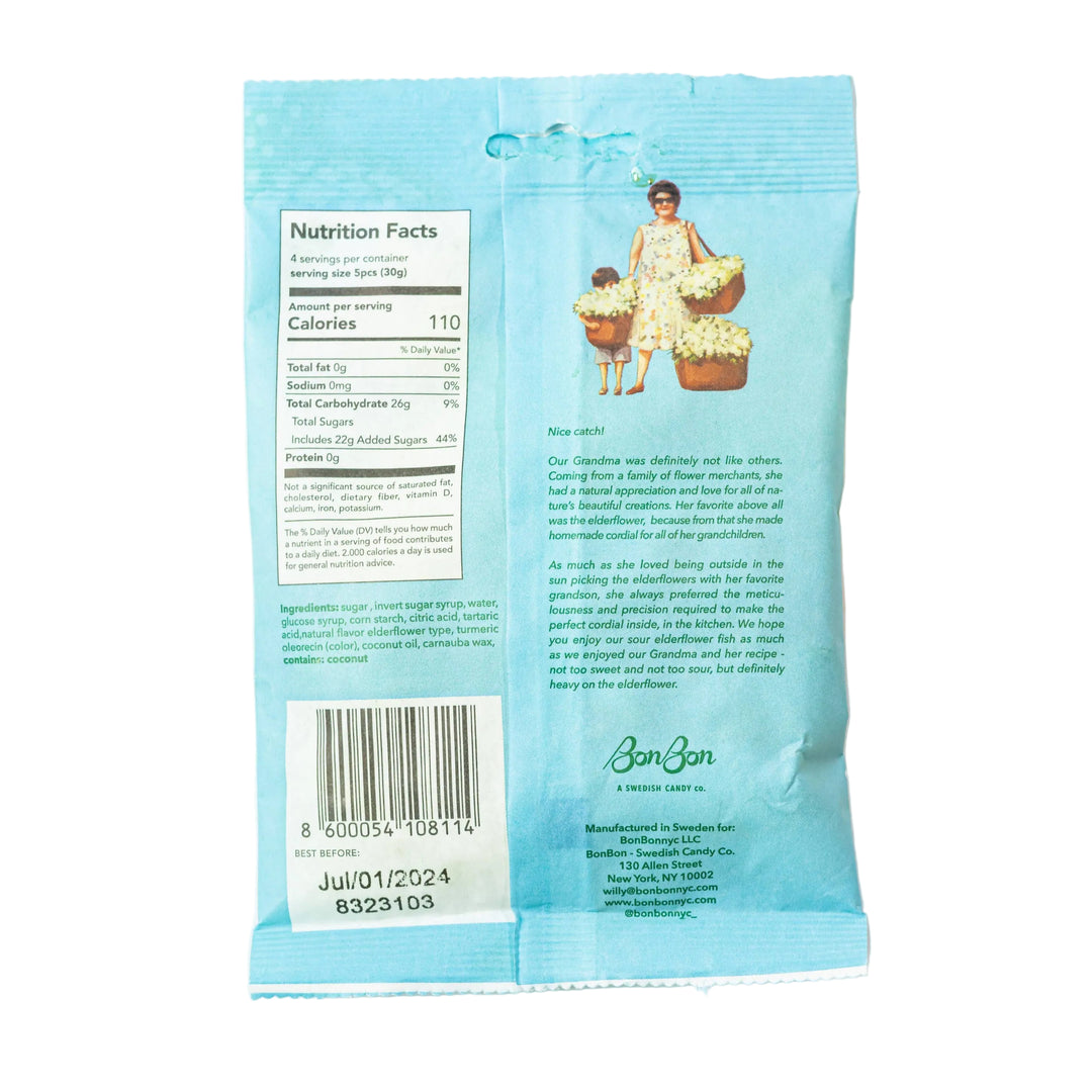 Sour Elderflower Fish - Swedish Candy