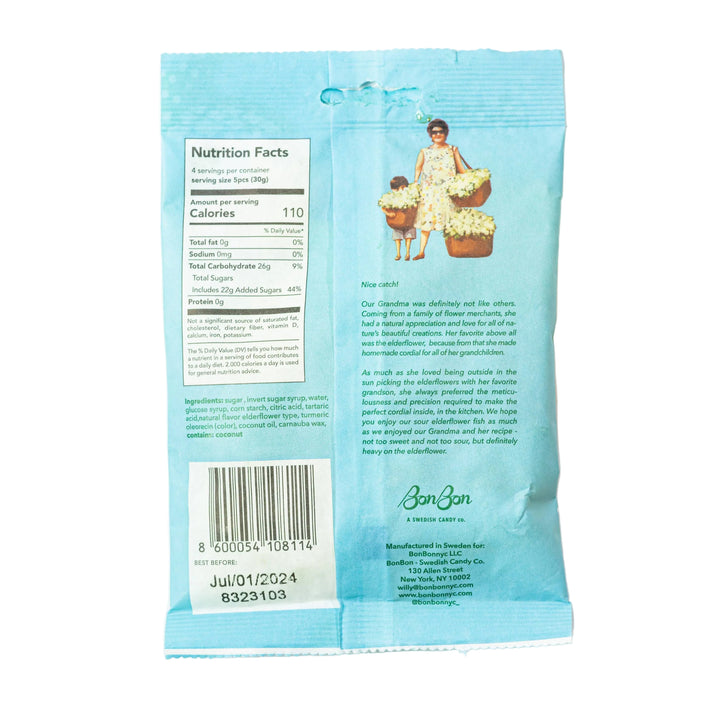 Sour Elderflower Fish - Swedish Candy