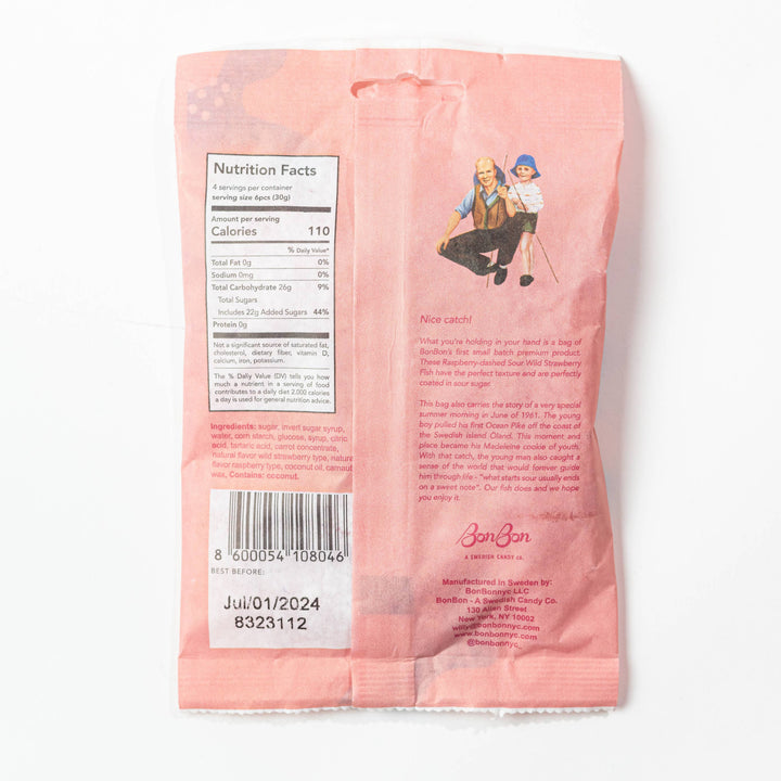 Sour Wild Strawberry Fish Swedish Candy