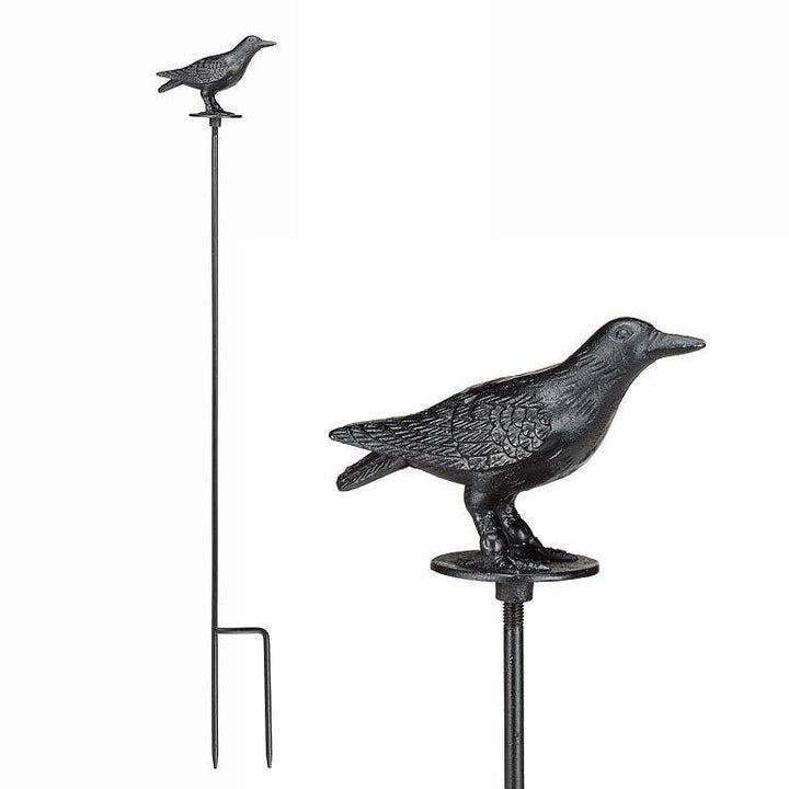 Standing Crow Garden Stake decor 