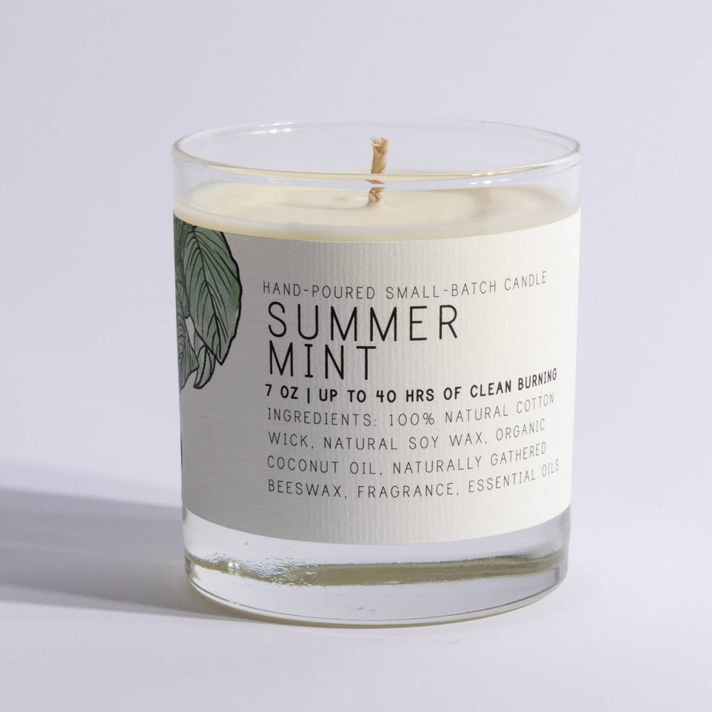 Summer Mint Medium Candle by Just Bee