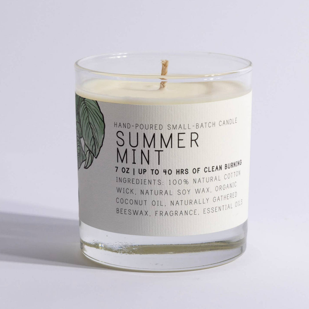 Summer Mint Medium Candle by Just Bee