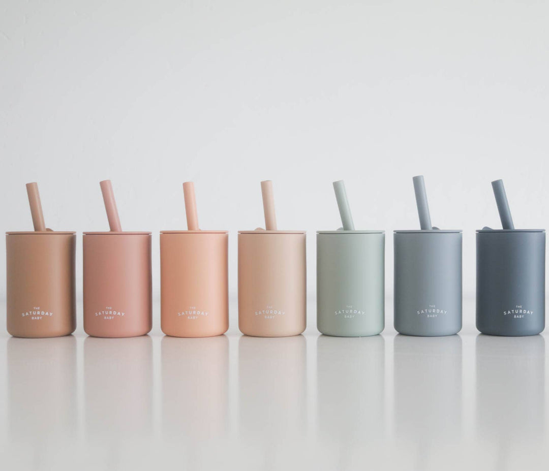 The Saturday Baby Silicone Straw Cup