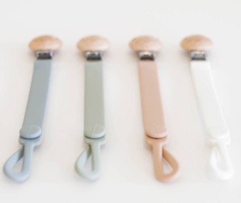 The Sunday Baby Teether Pacifier Clip