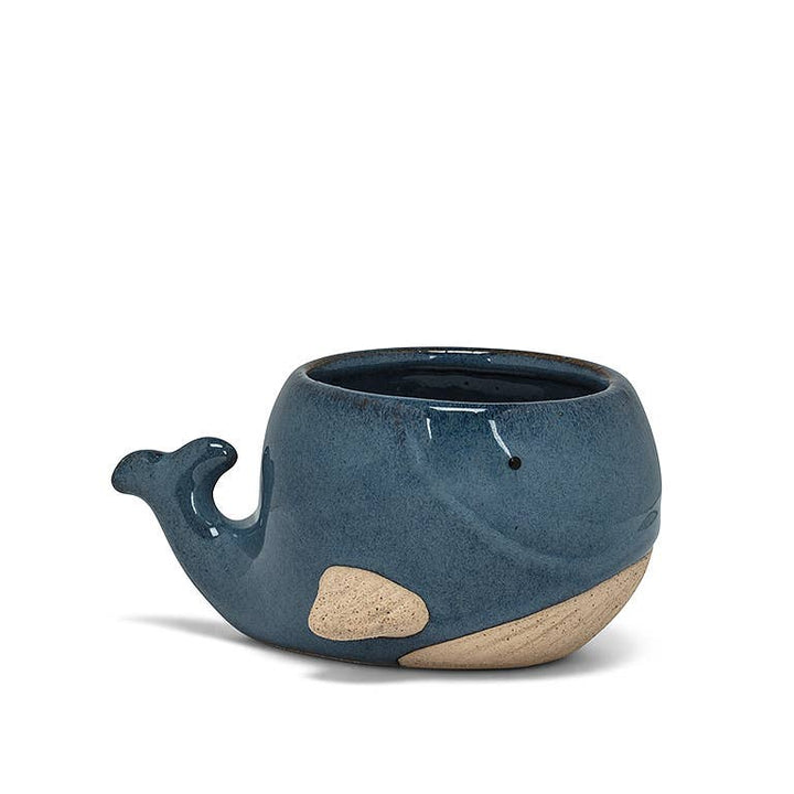 Tiny Blue Whale Planter