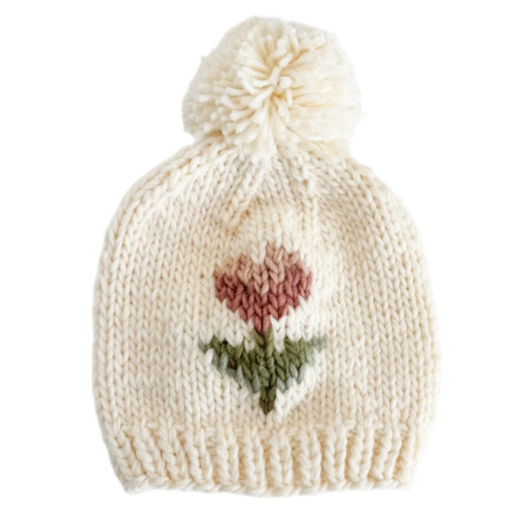 Tulip Flower Knit Baby Hat