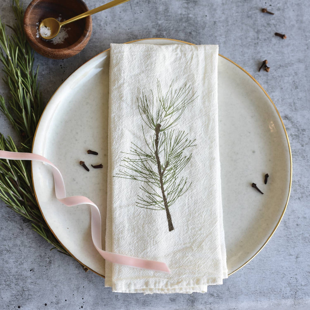 White Pine + Fir Double Sided Napkin June & December