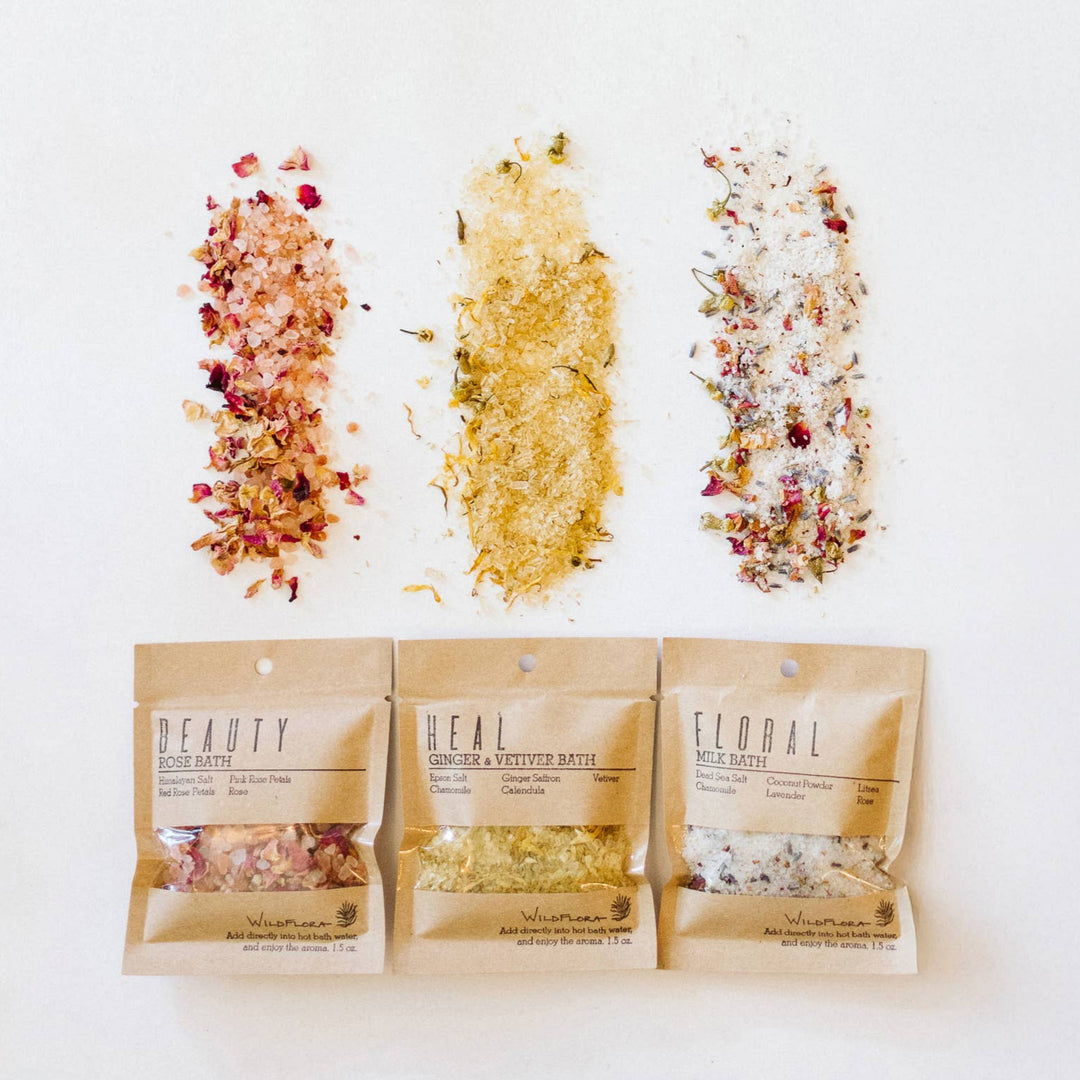 WildFlora Bath Salts - Single Splash Packets