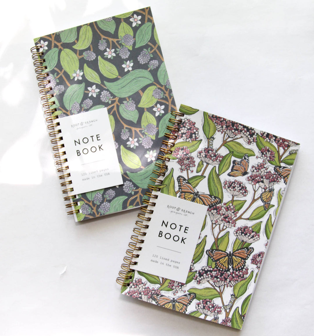 Wild Blackberry Lined Spiral Bound Notebook 