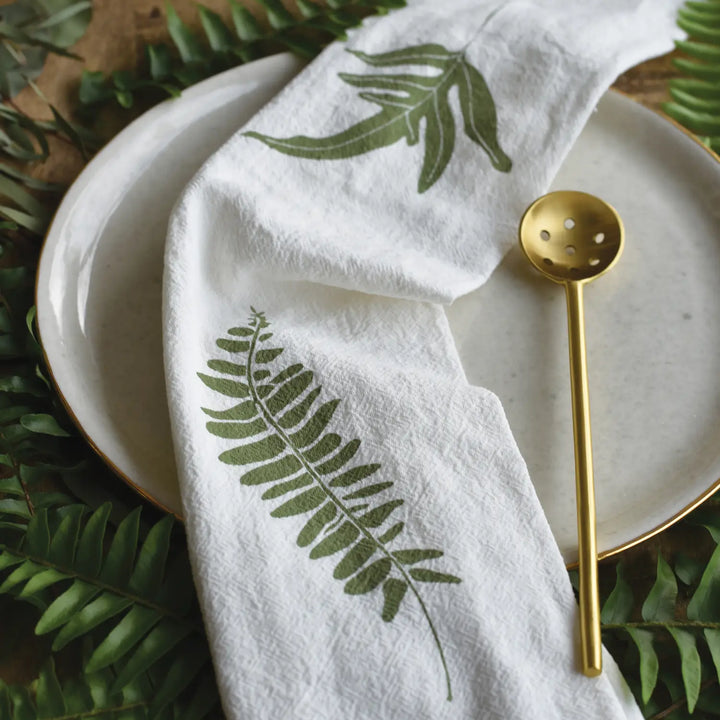 Wild Fern Napkins / Set of 4 June & December tablescape gift kitchen
