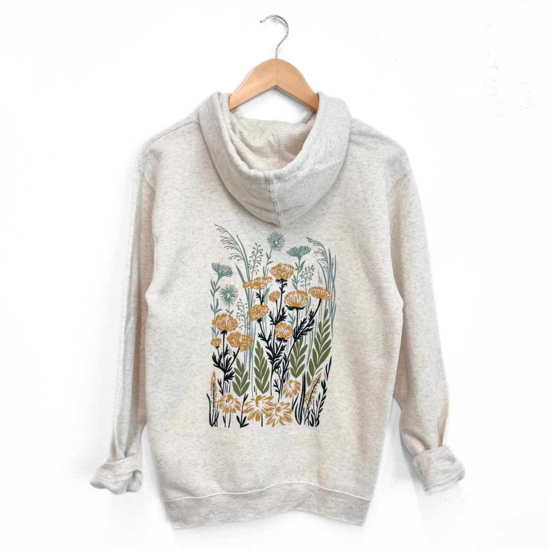 Wild Field Unisex Hoodie in Natural Heather women sweatshirt
