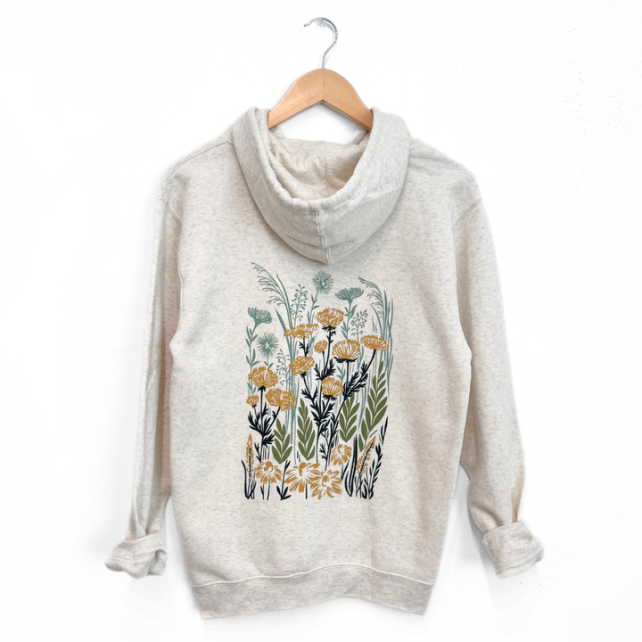 Wild Field Unisex Hoodie in Natural Heather women sweatshirt