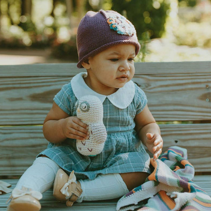 Woodland Baby Owl Toy Rattle