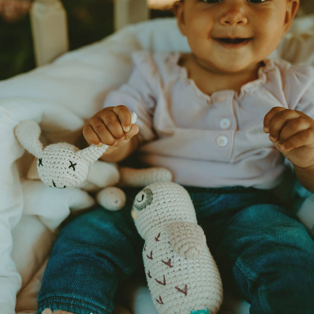 Woodland Baby Owl Toy Rattle