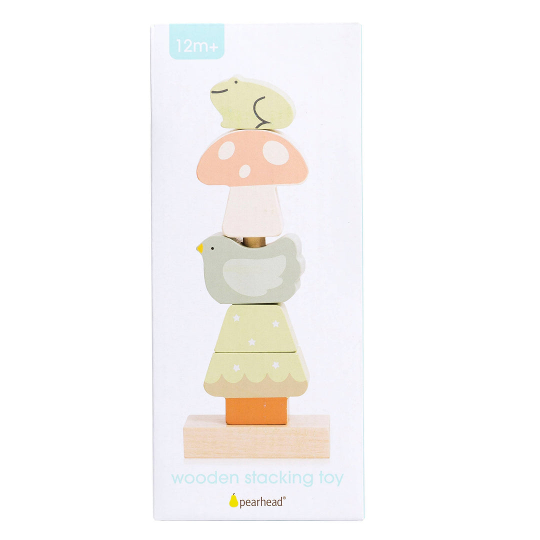 Woodland Wooden Stacking Toy, Developmental Toy baby gift infant play