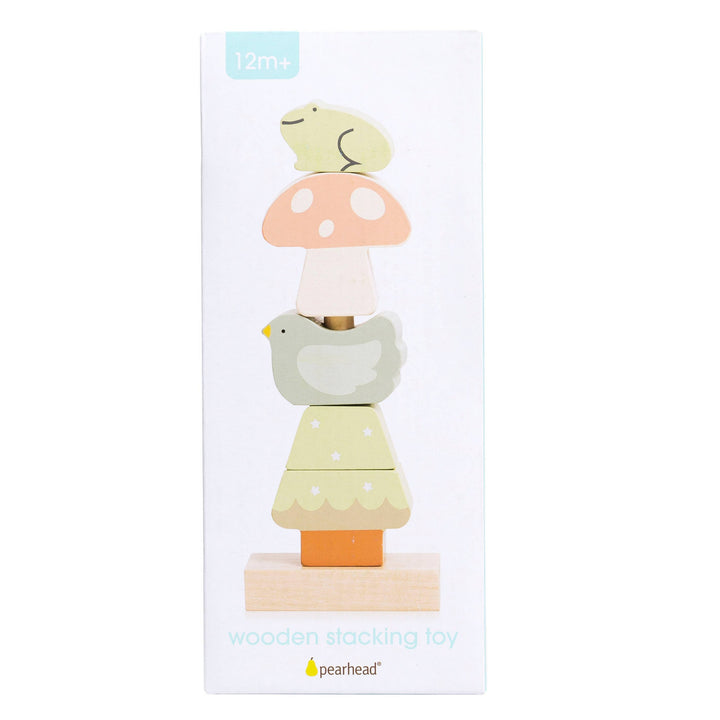 Woodland Wooden Stacking Toy, Developmental Toy baby gift infant play