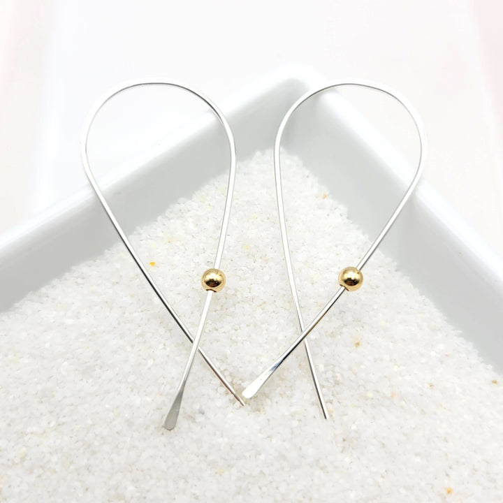 Sterling Silver Wishbone Threader Earrings