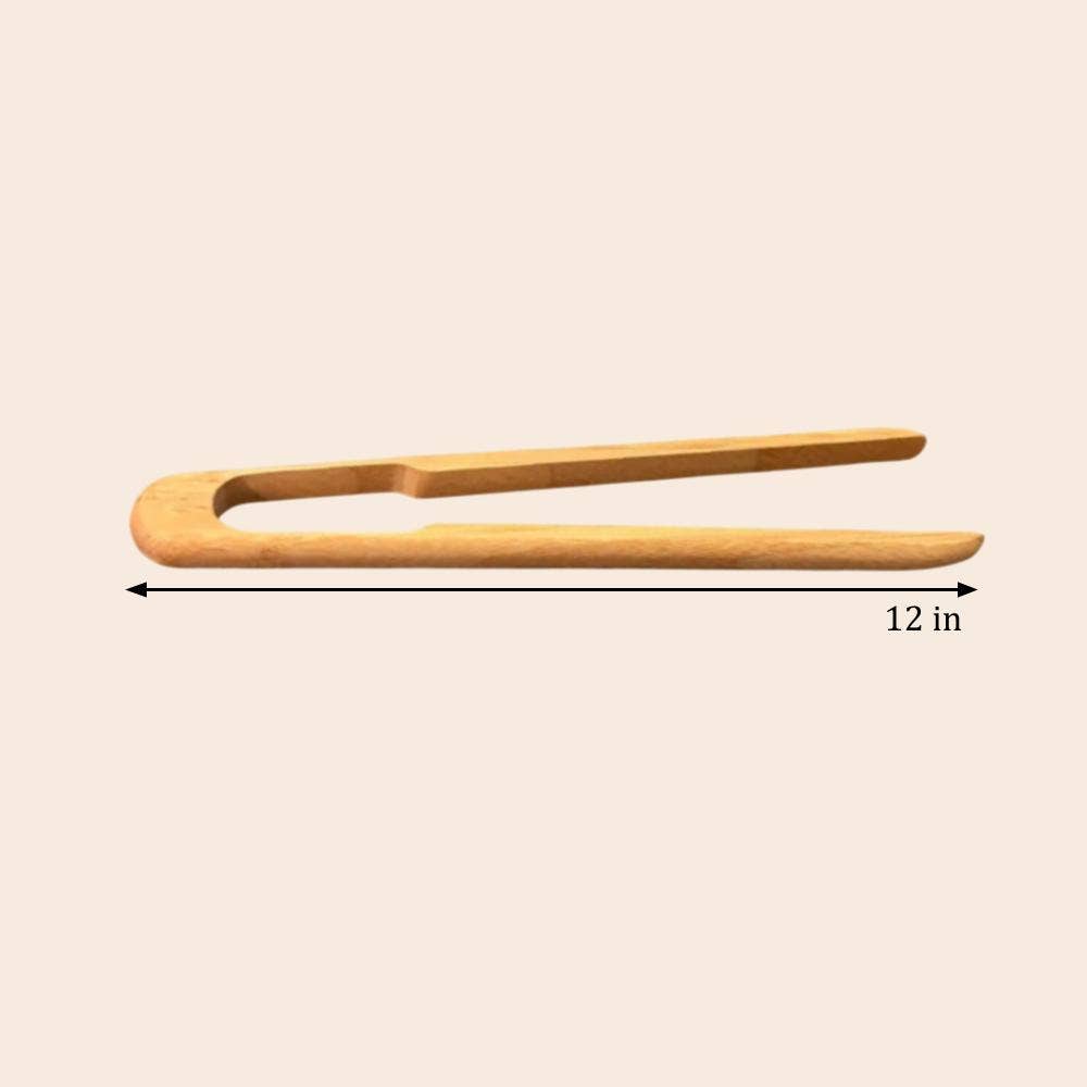 12" Bamboo Tong
