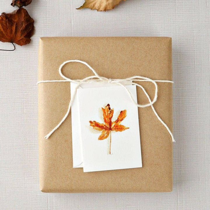 Maple Leaf Autumn Mini Notecard