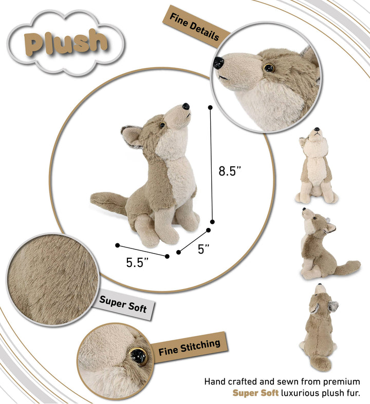 Howling Wolf Super Soft Plush