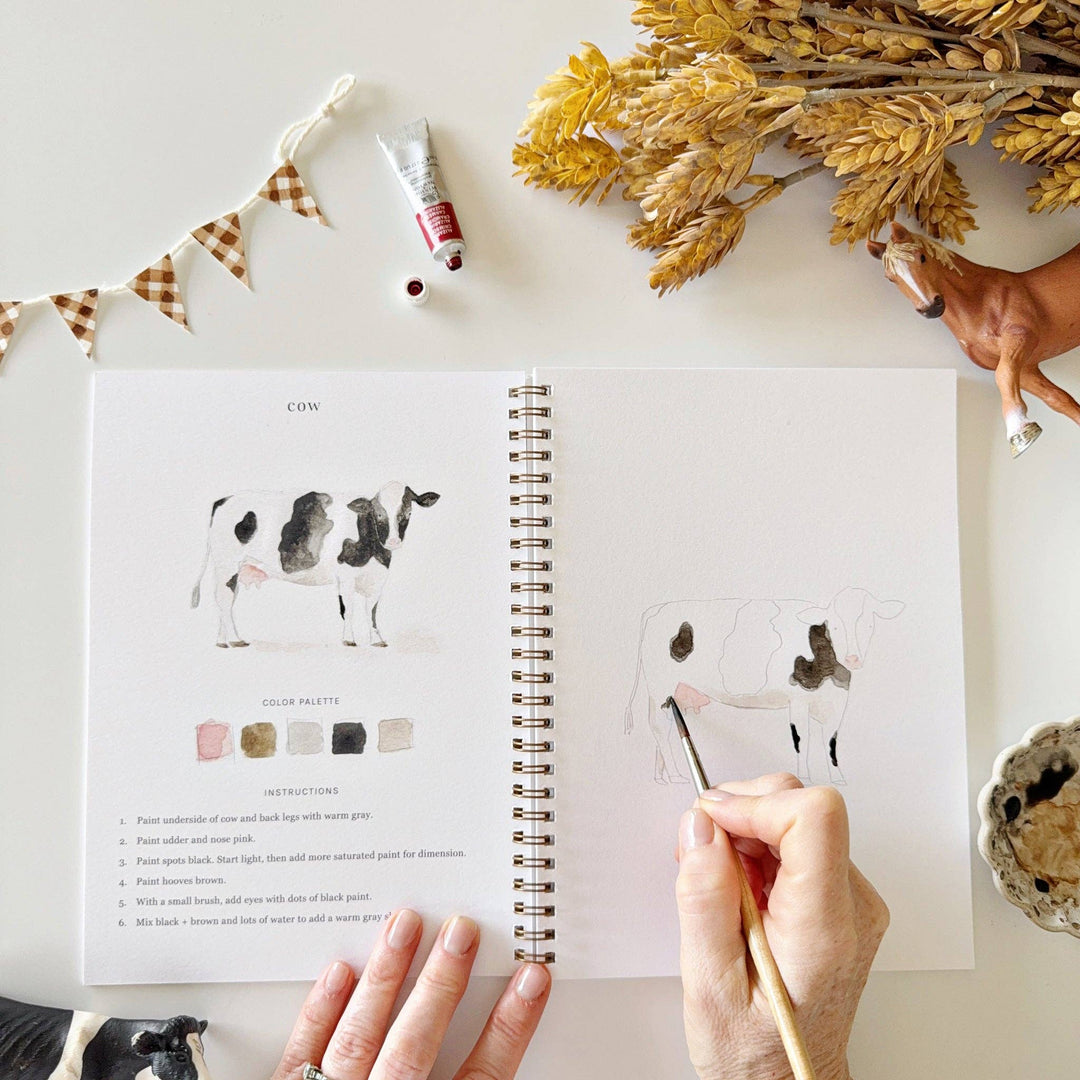 Farm Watercolor Workbook by Emily Lex