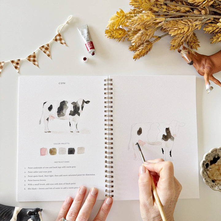 Farm Watercolor Workbook by Emily Lex