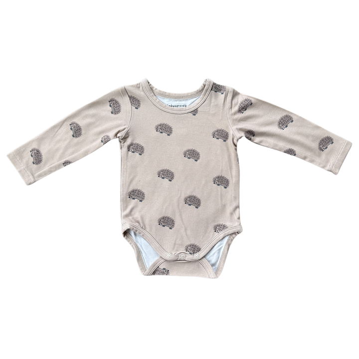 Baby Long Sleeve Bodysuit with Hedgehogs or Apres Ski