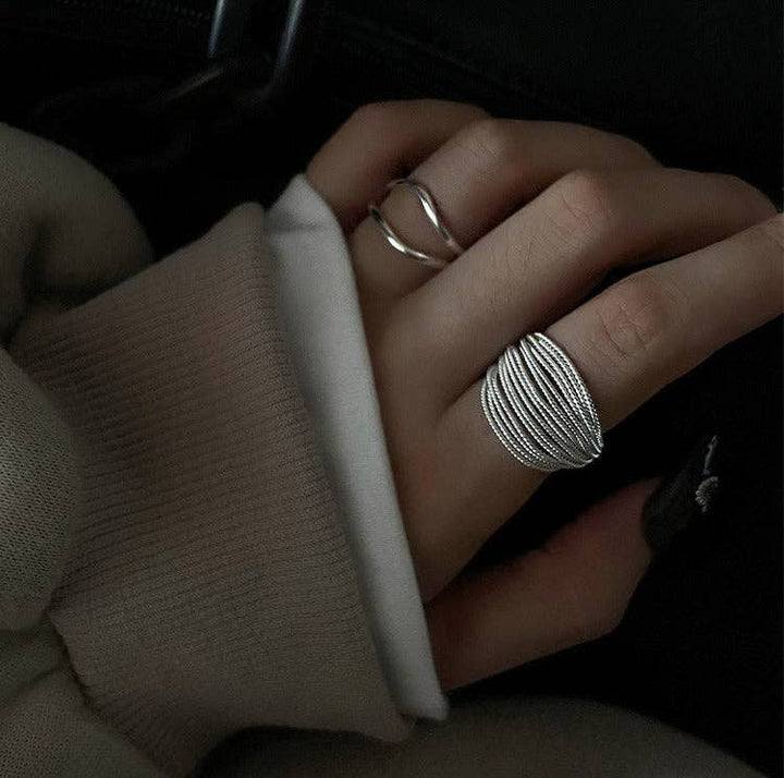 Braided Wire Open Ring