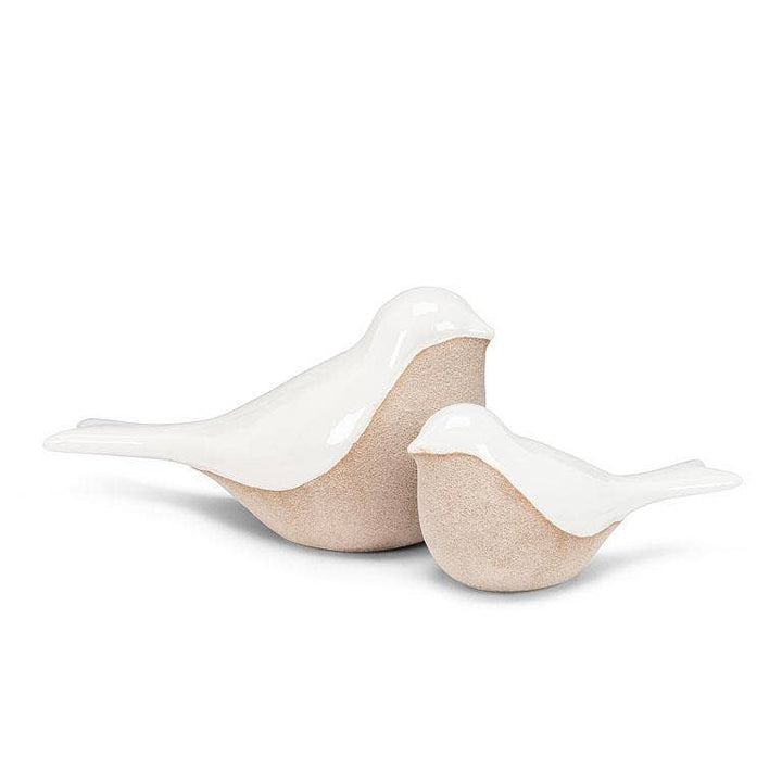 Matte & Shiny Bird-Wht/Nat-6.5"L