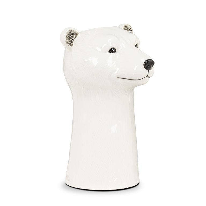 Polar Bear Vase-9"H