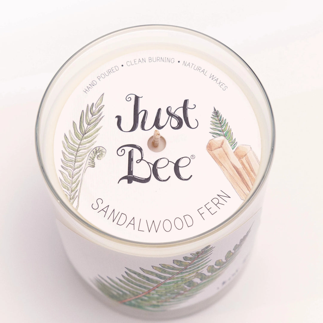 Sandalwood Fern Candle by Just Bee