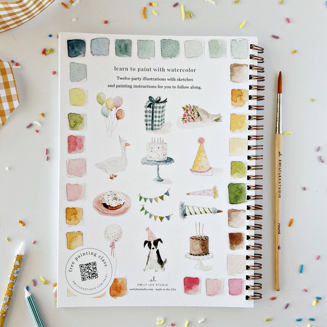 Celebrate Watercolor Workbook by Emily Lex