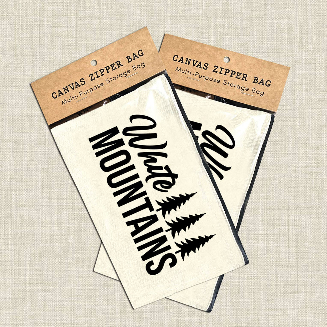 New Hampshire White Mountains Multi-Use Canvas Travel Pouch