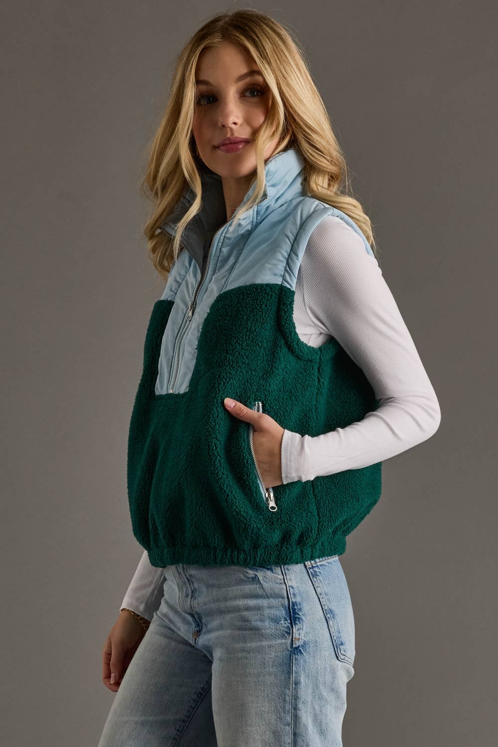 Aqua & Green Vest