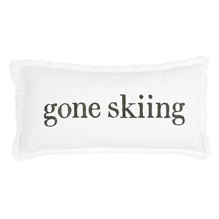 Gone Skiing/Apres Ski Lumbar Pillow