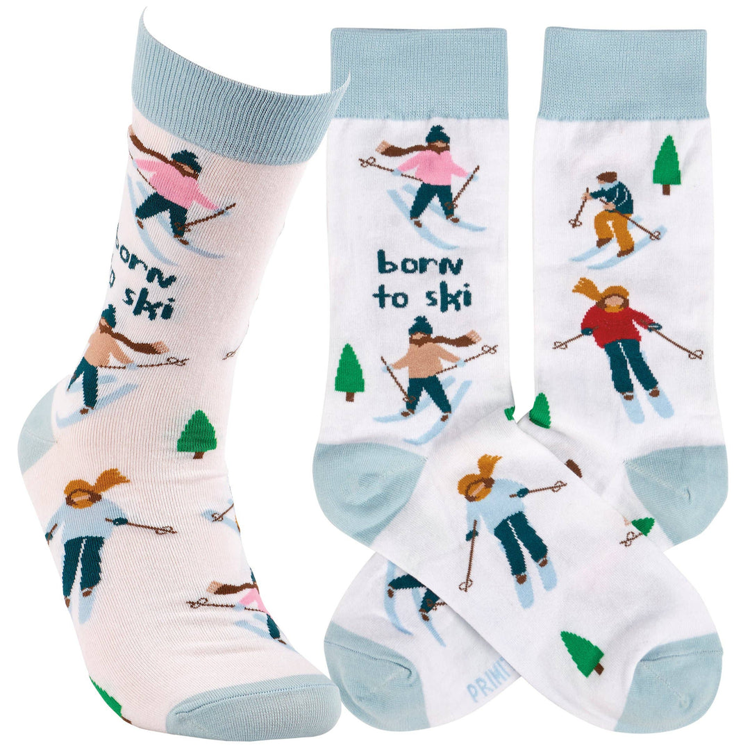 Born To Ski Socks