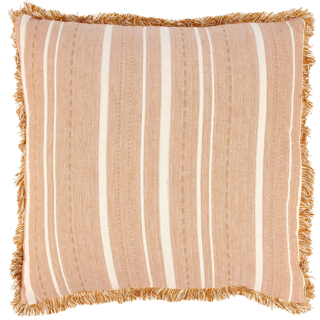 Striped Rust Pillow
