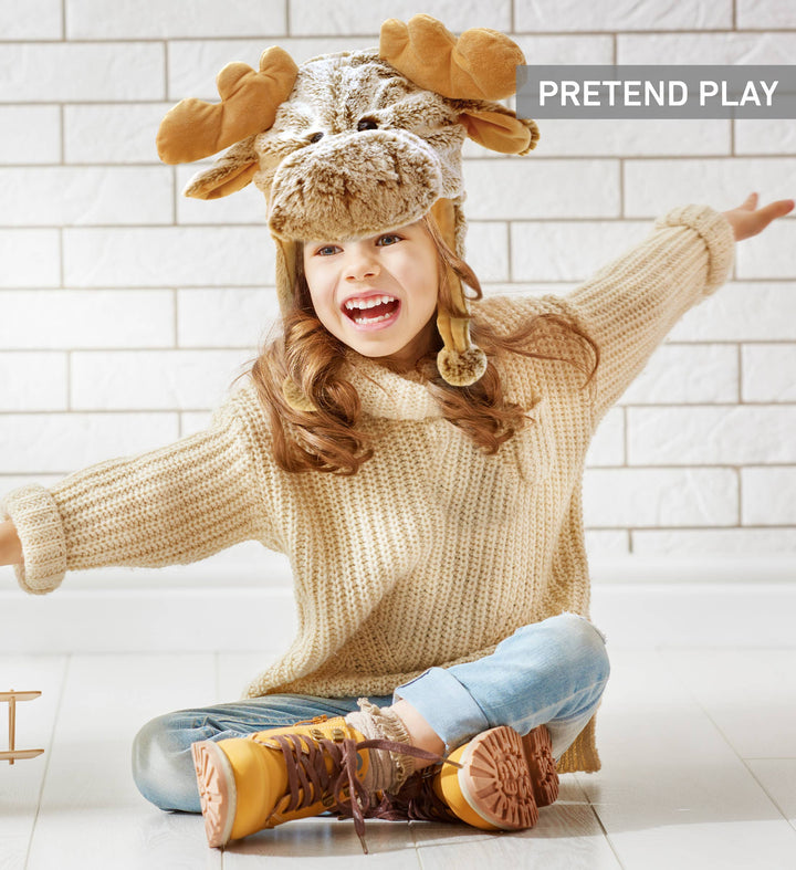 Super-Soft Plush Hat - Moose