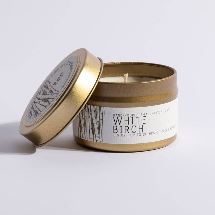 White Birch Candle Tin by Just Bee