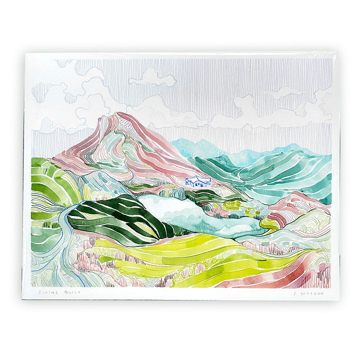 "Alpine Quilt" Lakes of the Clouds Print
