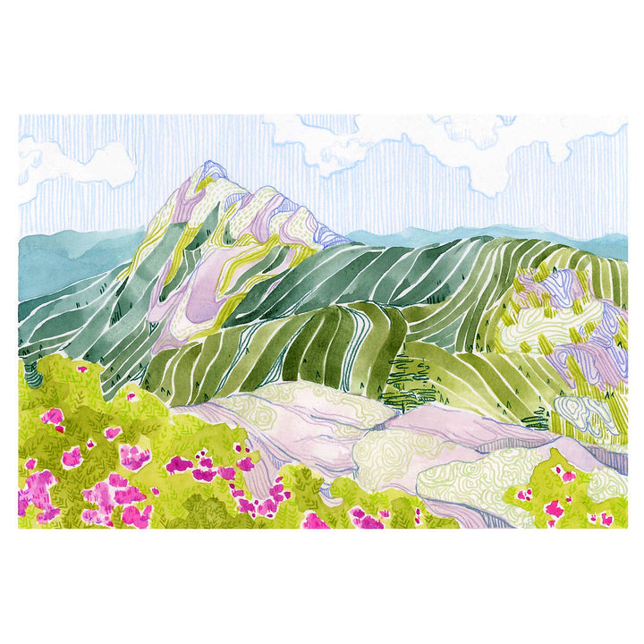 "Azalea Outlook" Mt Chocorua Print