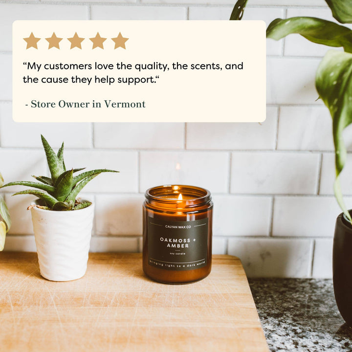 Aspen + Fog - Amber Jar Soy Candle