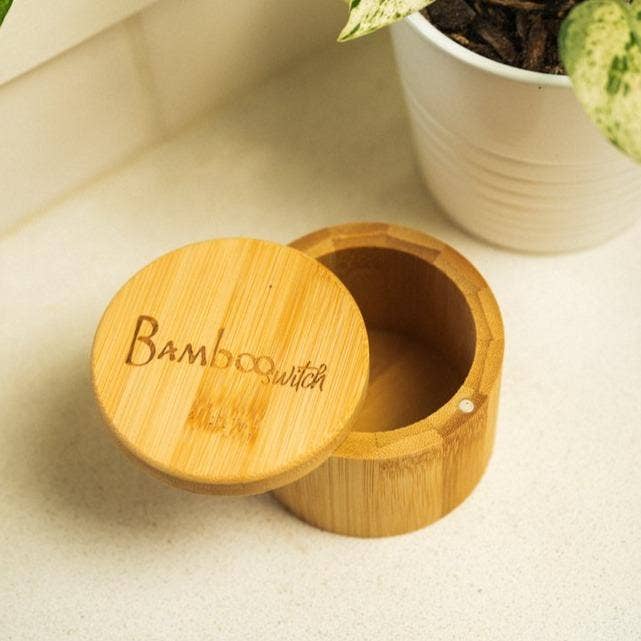 Bamboo Bath Salt Storage Container