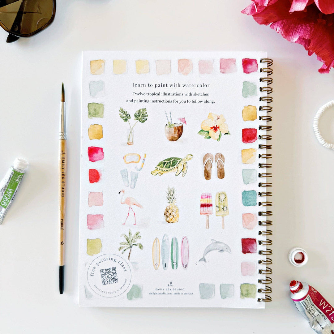 Tropical Watercolor Workbook by Emily Lex