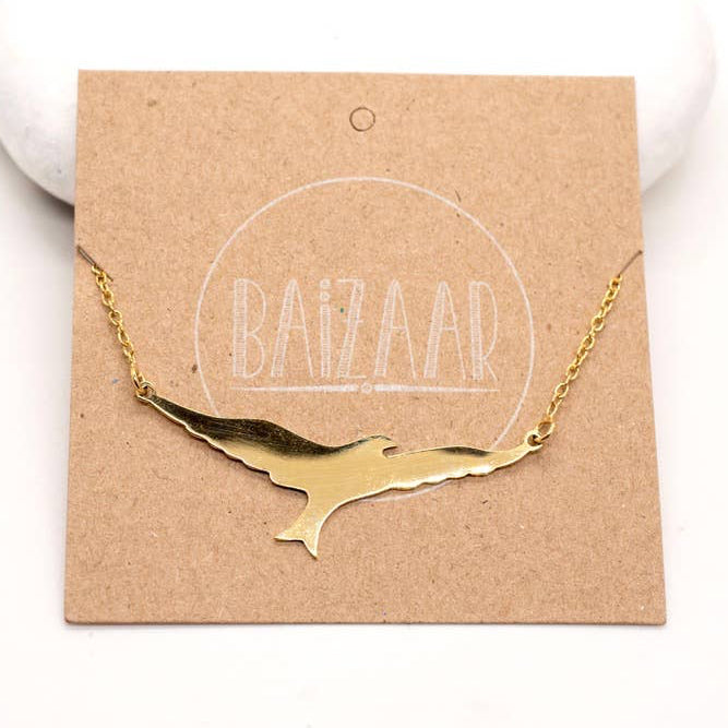 Brass Bird Necklace